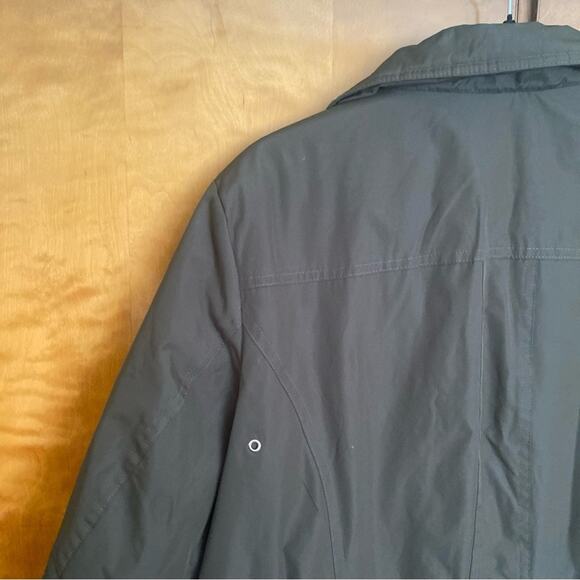 INTL details | Olive Green Utility Jacket Lightweight Lined Zip Up - 1X - Picture 13 of 13